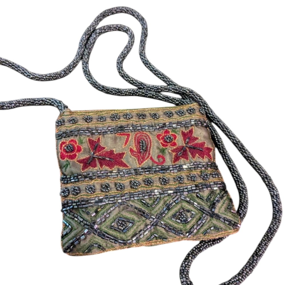Embroidered Multicolor Crossbody Bag